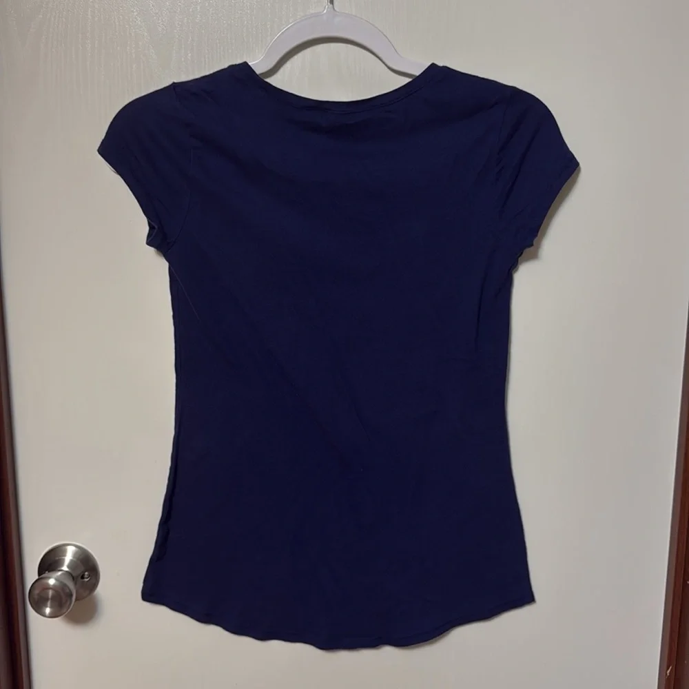 Justice Girl’s Navy Graphic Tee with Mermaid Theme Size 12